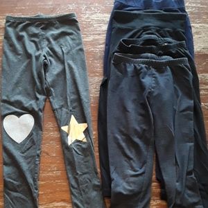 5 pairs of girls size 7 and 8 leggings